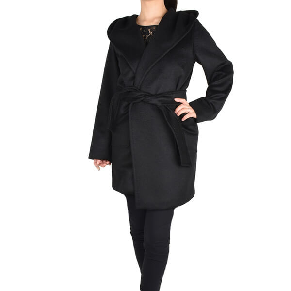 マックスマーラ コピー RIALTO ブラックフードキャメルコート