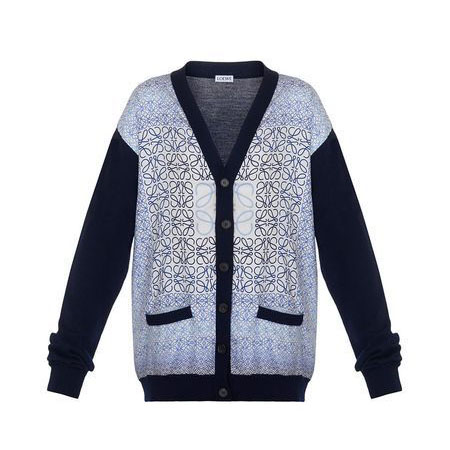 ロエベ カーディガン 羽織るだけで上品さ溢れる S3279310SMアナグラムシルクカーディガン ロエベ服コピー