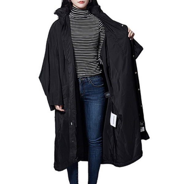 バレンシアガ★パロディオペラ?コピーレインコート back logo opera rain coat black