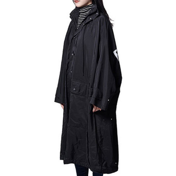 バレンシアガ★パロディオペラ?コピーレインコート back logo opera rain coat black