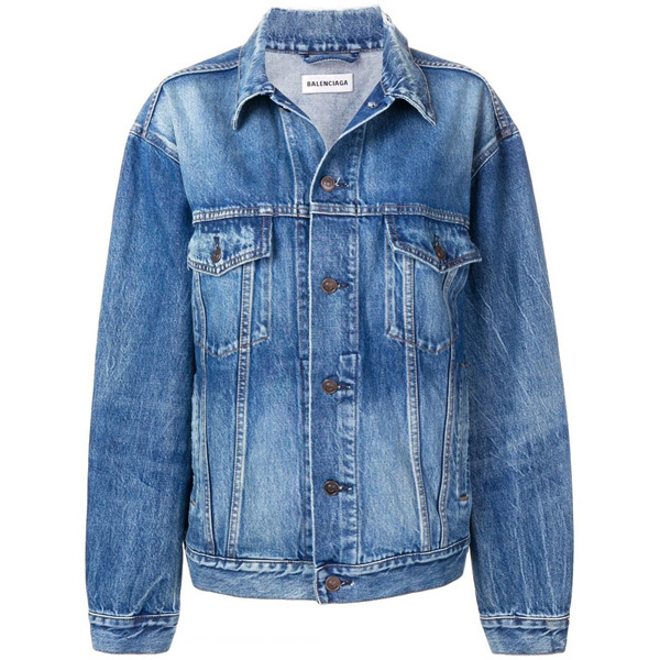 【関税負担】 バレンシアガパロディ ロゴデニムジャケット202020