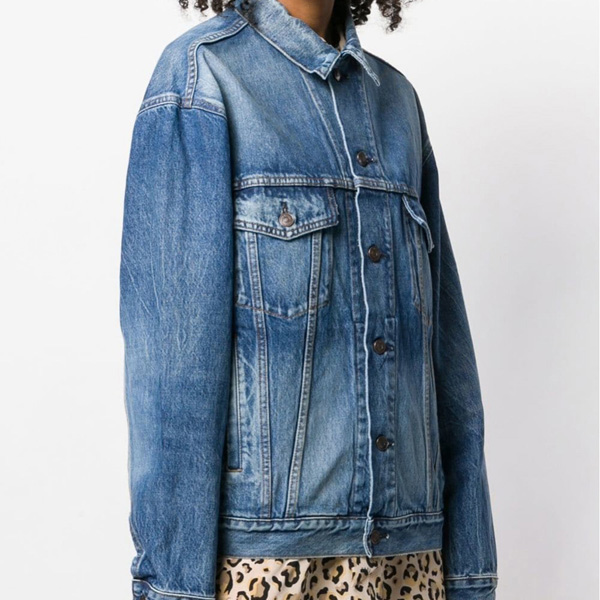 【関税負担】 バレンシアガパロディ ロゴデニムジャケット202020