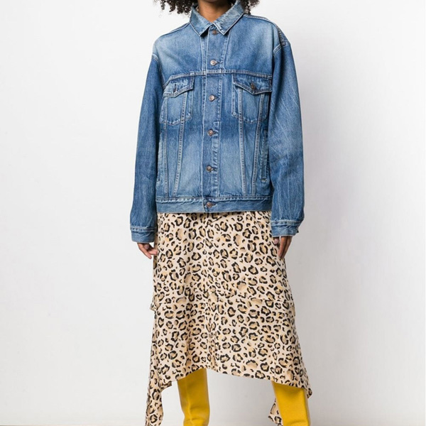 【関税負担】 バレンシアガパロディ ロゴデニムジャケット202020