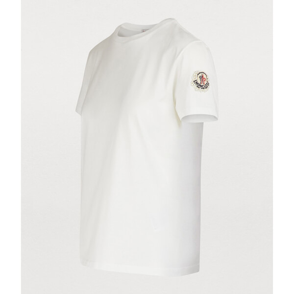 モンクレール ロゴ Tシャツ 偽物 MONCLER GENIUS 4 SIMONE ROCHA パール ストレッチジャージー