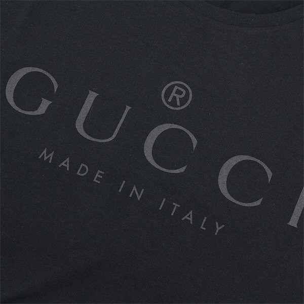 グッチtシャツコピー グッチ tシャツ ロゴ カットソー グレー ブラック441685