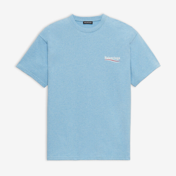 バレンシアガ tシャツ 偽物 ロゴ 半袖 政治キャンペーンTシャツ