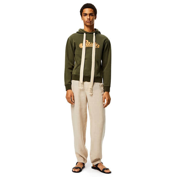 ロエベ 偽物 ロエベ フーディー ストレッチウエストコットンフーディ