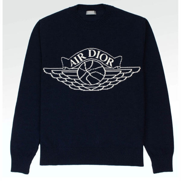 めっちゃいい感じ?ディオール ナイキ カジュアル コピー ディオール x ナイキ Air Jordan Wings Sweater NATURAL