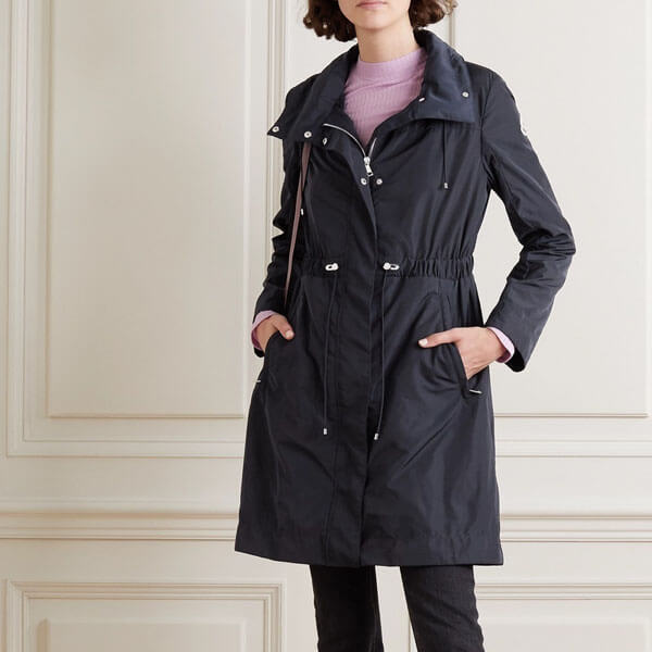 モンクレールMONCLERコピー ロングコート MALACHITEレディース 1C70900 C0276 スプリングコート レインコート ブラック