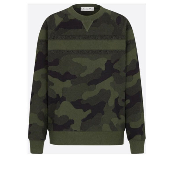 ディオール*新作*カムフラージュ コットン スウェットシャツ偽物