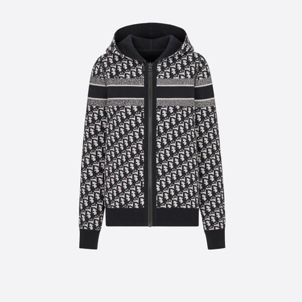 ディオー ディオール Oblique カシミア リバーシブル パーカー コピー メンズも着れる