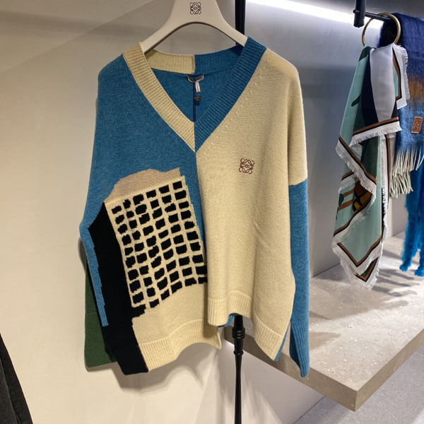 【今季欲しい!】ロエベL.A. シリーズカラーブロックセータースーパーコピー S897Y14K02