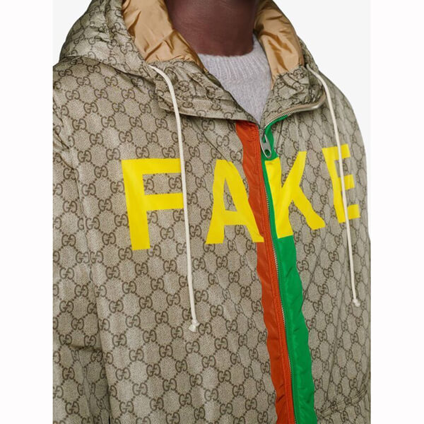 ★グッチ FAKE NOT  偽物 グッチ★プリントGGジャケット 636391ZAFKX7294