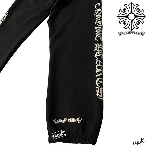 クロムハーツ【CHスウェットパンツ】コピー ◆スクロールラベル