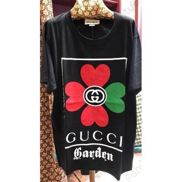グッチガーデン★オーバーサイズ フラワー ロゴTシャツ偽物 関送込