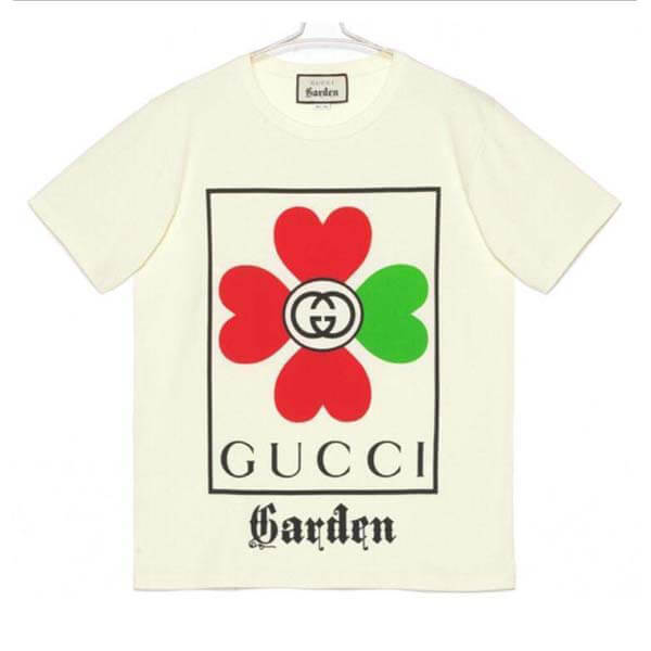 グッチガーデン★オーバーサイズ フラワー ロゴTシャツ偽物 関送込