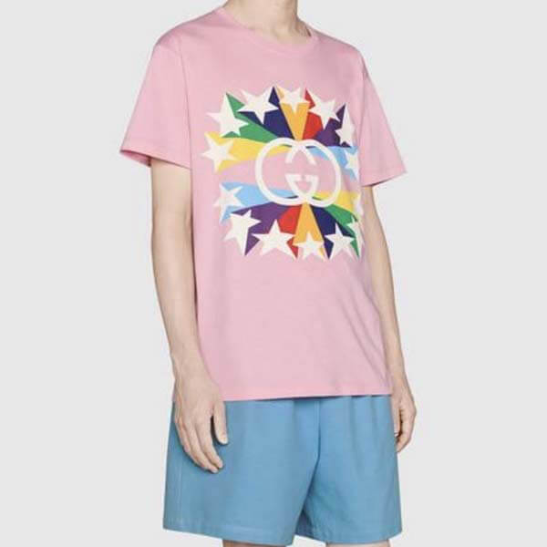 グッチ インターロッキングG スターバースト偽物プリント548334 XJDNH 1082