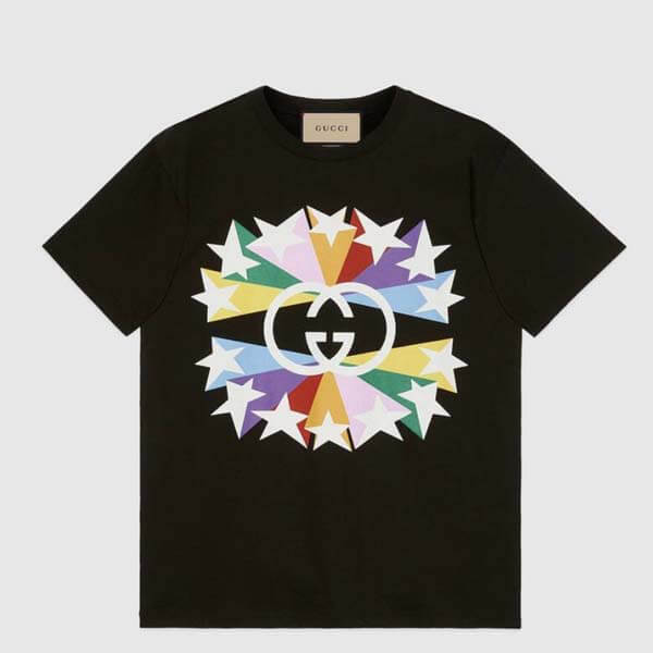 グッチ インターロッキングG スターバースト偽物プリント548334 XJDNH 1082