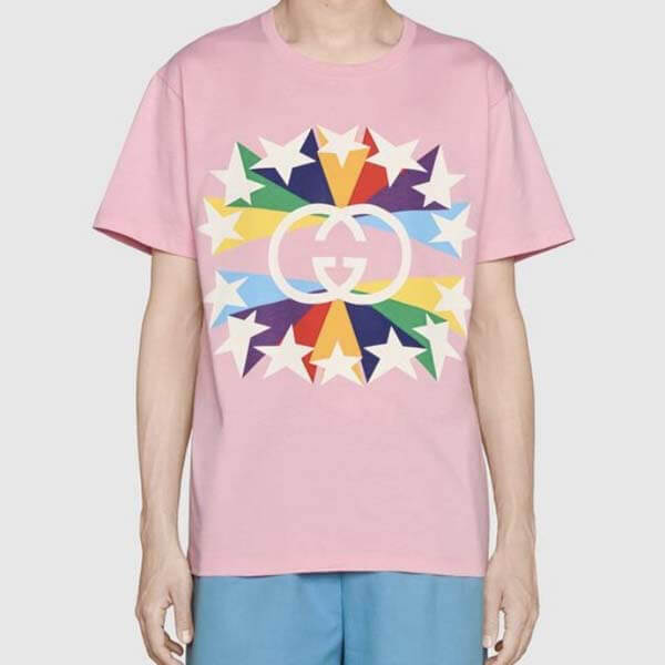 グッチ インターロッキングG スターバースト偽物プリント548334 XJDNH 1082