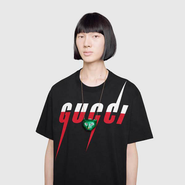 累積売上総額第1位【グッチ★20春夏】Tシャツ W/ グッチ BLADE