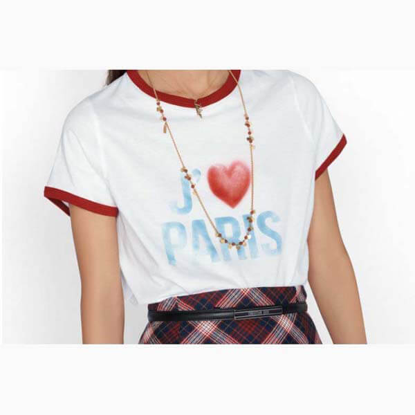 可愛いディオール 21 新作 Tシャツ ?I Love Paris?偽物 2色