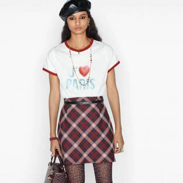 可愛いディオール 21 新作 Tシャツ ?I Love Paris?偽物 2色