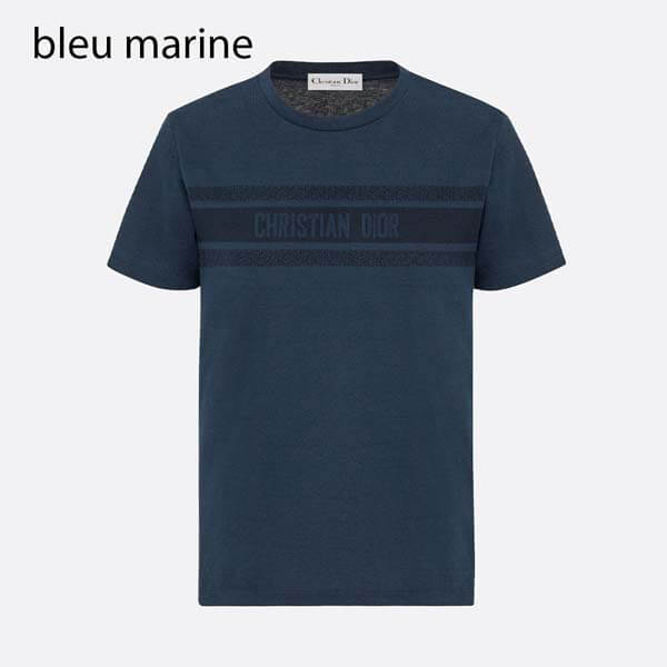 ディオールIVIERA*コットンジャージー Tシャツ偽物★2色143T04A4043_X0200