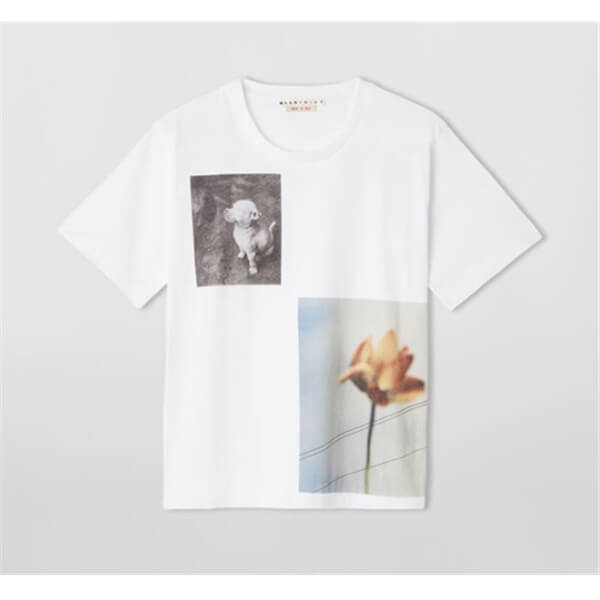 日本未入荷?コットン クルーネック プリントTシャツコピー【マルニ】