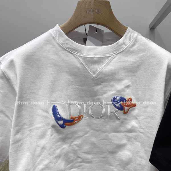 【ディオール】21/22AW AND KENNY SCHARF オーバーサイズ Tシャツコピー