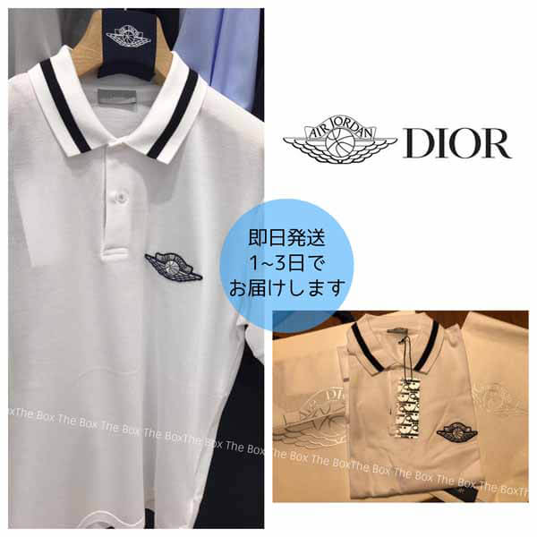 【ディオール】AIR コピー ジョーダンコラボ ポロシャツ