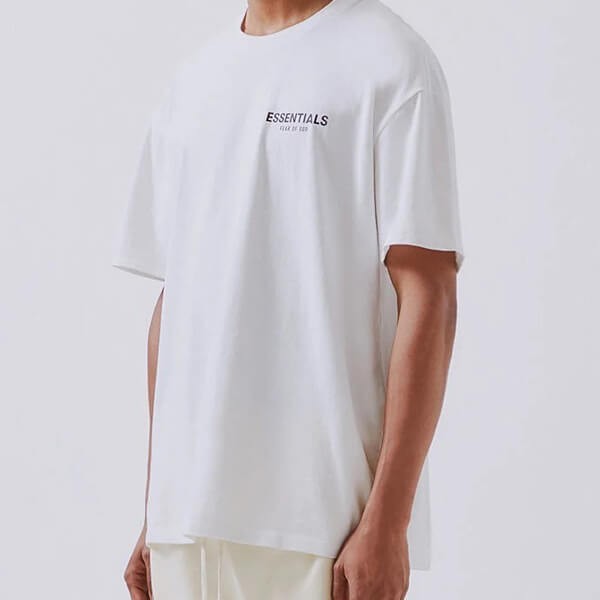 essentials tシャツ 偽物 エッセンシャルズ  Boxy T-Shirt WHITE