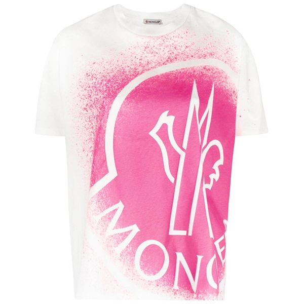 モンクレール ビッグロゴ プリント レディース Tシャツ偽物8C7B310829FB088