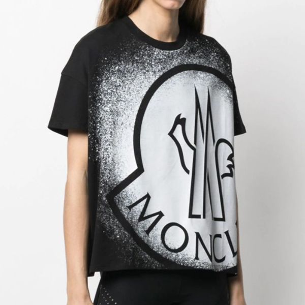 モンクレール ビッグロゴ プリント レディース Tシャツ偽物8C7B310829FB088