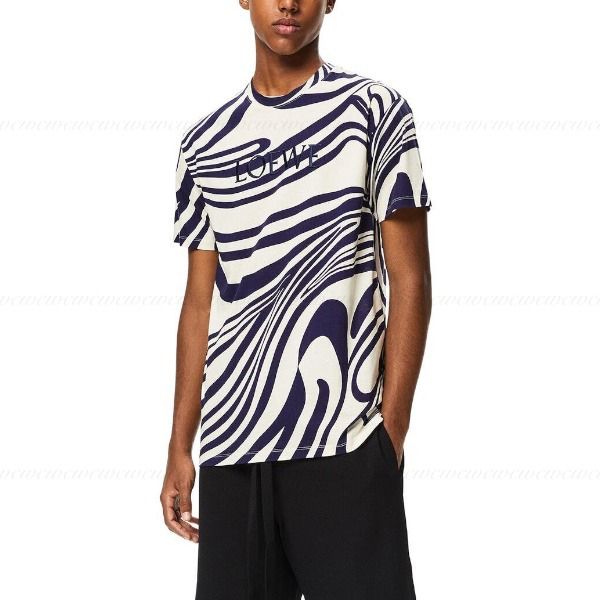 ロエベサイケデリック メンズコットンTシャツコピーH526341X72