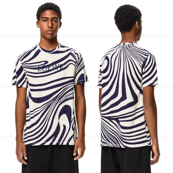 ロエベサイケデリック メンズコットンTシャツコピーH526341X72