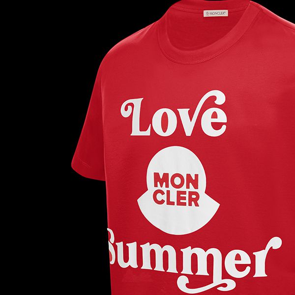 モンクレール★2021SS★Love Summerロゴ半袖Tシャツコピー