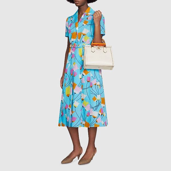 グッチ チューリッププリント コピープリーツドレス ワンピース 657935 ZAGVN 4337