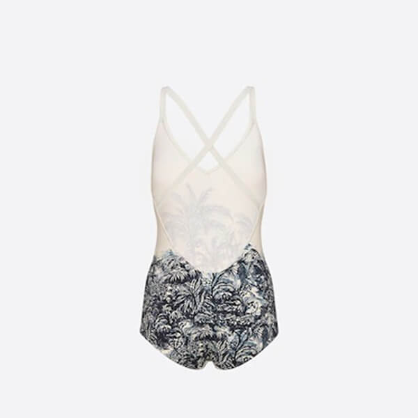 ディオール Toile de Jouy Palms スイムウェア ワンピースコピー 水着 12BS01A2844_X0872