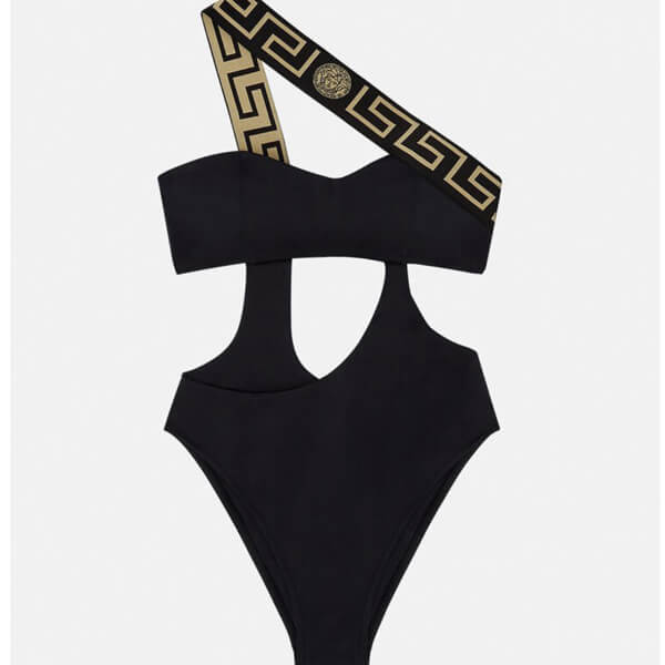 ●ヴェルサーチェ 偽物GRECA BORDER ONE-PIECE SWIMSUIT ワンピース