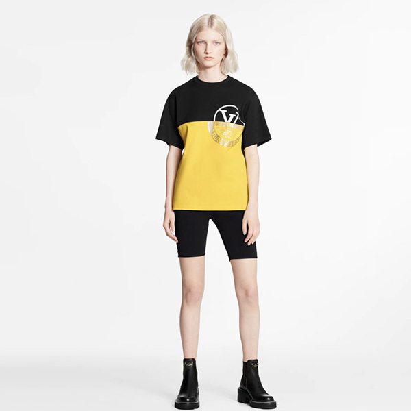 【レア】ルイヴィトンワールドロゴカラーブロックTシャツコピー 1A83MG