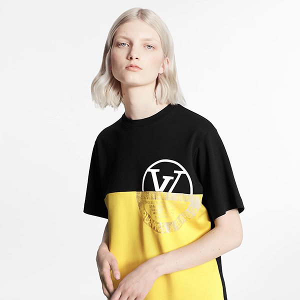 【レア】ルイヴィトンワールドロゴカラーブロックTシャツコピー 1A83MG