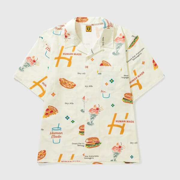 残少! ヒューマンメイド JUNK FOOD ALOHA SHIRT コピー アロハシャツ