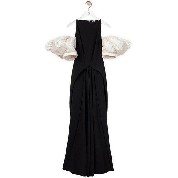 2021SS ロエベ パフスリーブロングワンピース偽物*S540Y09X90