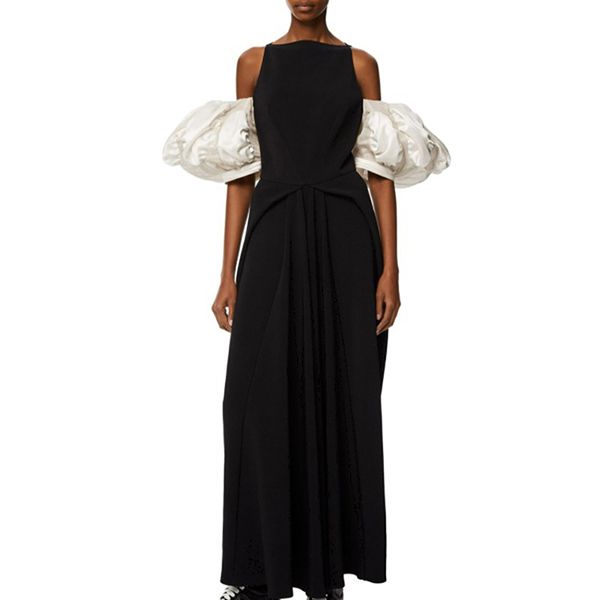 2021SS ロエベ パフスリーブロングワンピース偽物*S540Y09X90