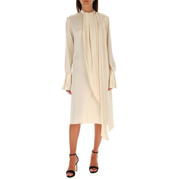 ロエベ ラヴァリエール ミディ ドレス サテン偽物 S359335XBR