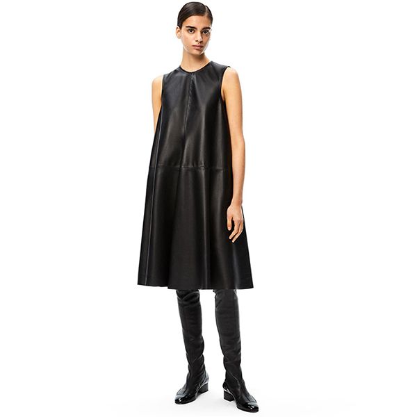 21AW☆ ロエベ フレア コピーミディ ドレス Black