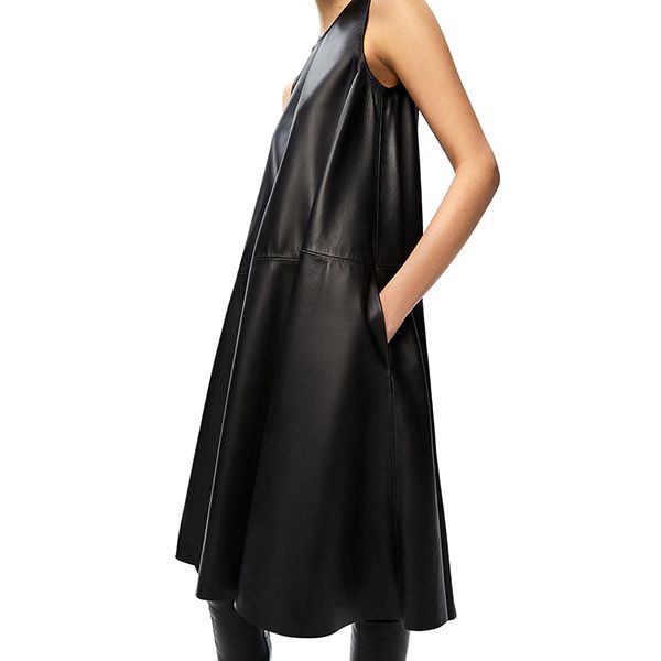 21AW☆ ロエベ フレア コピーミディ ドレス Black