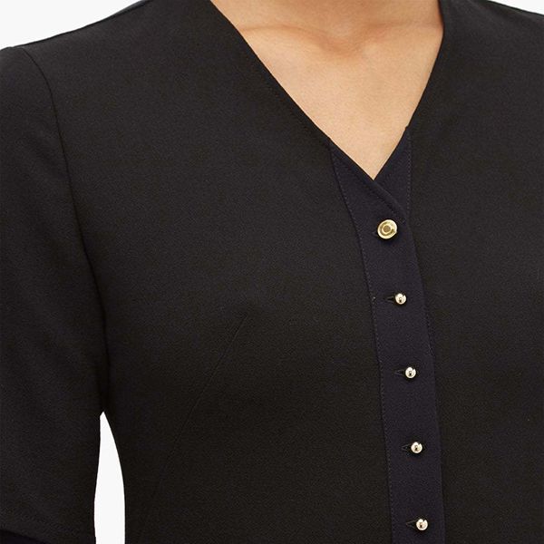 ロエベ★SALE!偽物 バルーンスリーブ レイヤードエフェクトドレス