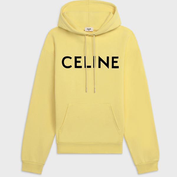 セリーヌ オム ロゴプリントループバック偽物コットンジャージー