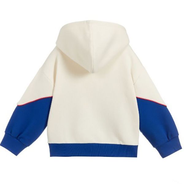 グッチ☆ ロゴ入り Ivory&Blue ポケット コットン 偽物パーカー